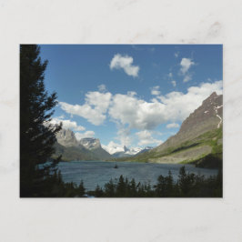 Postal Lago Saint Mary II en el Parque Nacional Glacier