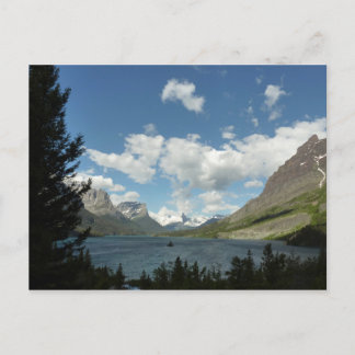 Postal Lago Saint Mary II en el Parque Nacional Glacier