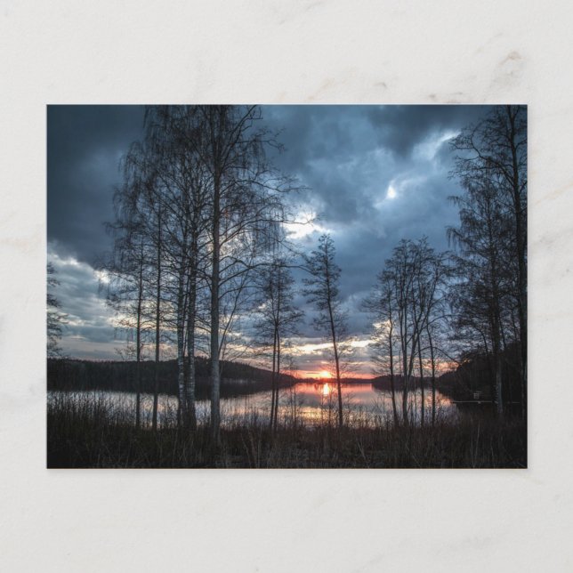 Postal Lago Scenery, Finlandia (Anverso)