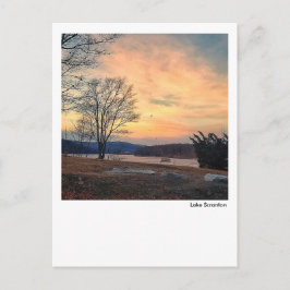Postal Lago Scranton-Enero Amanecer