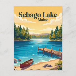 Postal Lago Sebago, Maine