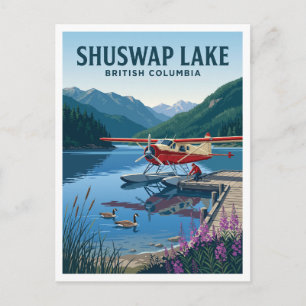 Postal Lago Shuswap, Columbia Británica Salmon Arm Canadá