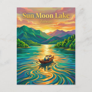Postal Lago Sol y Luna Taiwán