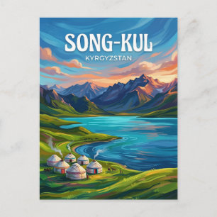 Postal Lago Song-Kul Kirguistán