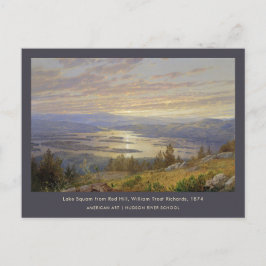 Postal Lago Squam de Red Hill W T Richards Arte Americano