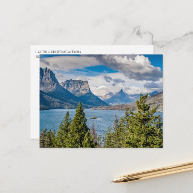 Postal Lago St. Mary (Anverso/Reverso In Situ)