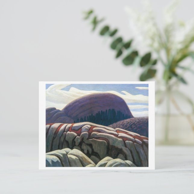 Postal Lago Superior | Lawren Harris | (Anverso de pie)