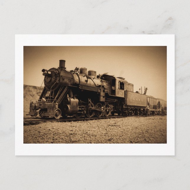 Postal Lago Superior y Ferrocarril Ishpeming #20 Sepia (Anverso)