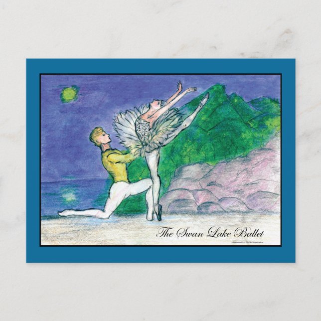 Postal Lago Swan Odette (Anverso)
