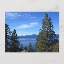 Lago Tahoe, CA Postcard