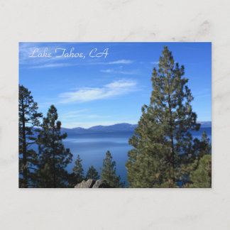 Postal Lago Tahoe, CA Postcard