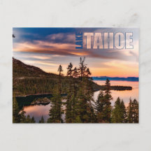 Lago Tahoe California en Sunset Beautiful