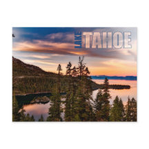 Lago Tahoe California en Sunset Beautiful
