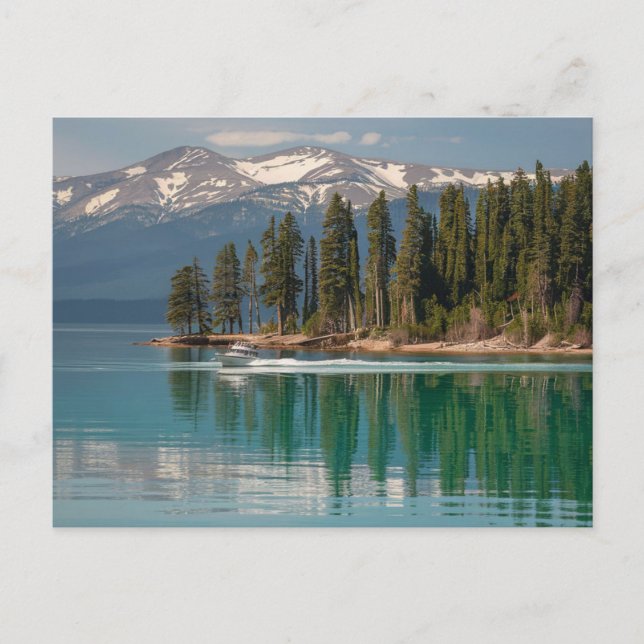 Postal Lago Tahoe California y Nevada (Anverso)