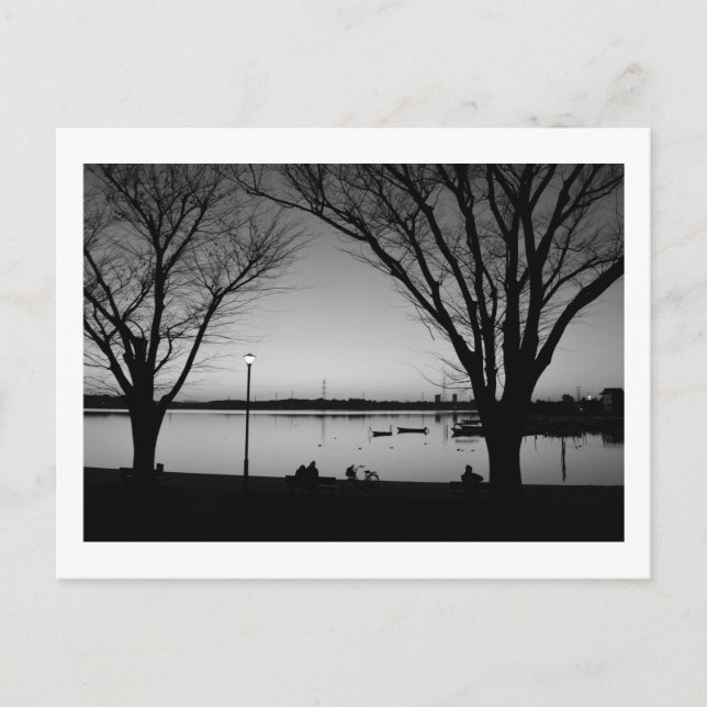 Postal Lago Teganuma: Chiba, Japón (Anverso)