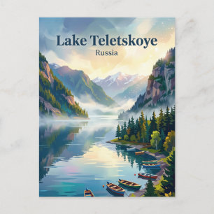 Postal Lago Teletskoye Rusia