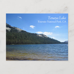 Postal Lago Tenaya, Parque Nacional Yosemite, CA Postcard