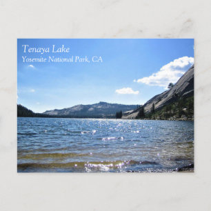 Postal Lago Tenaya, Parque Nacional Yosemite, CA Postcard