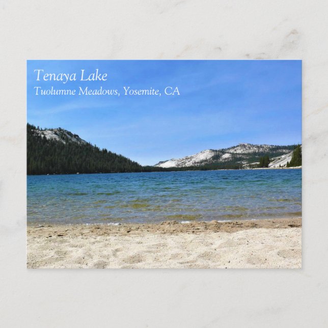 Postal Lago Tenaya, Yosemite, California (Anverso)