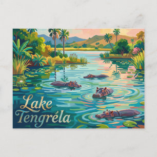 Postal Lago Tengréla (Hipopótamos) Burkina Faso