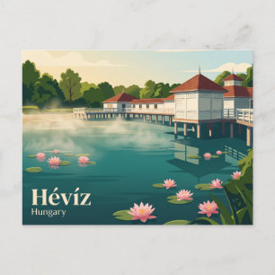 Postal Lago termal de Hévíz Hungría