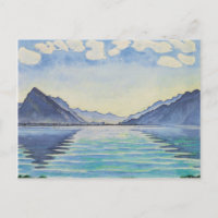 Lago Thun, reflexión simétrica ferdinand Hodler-