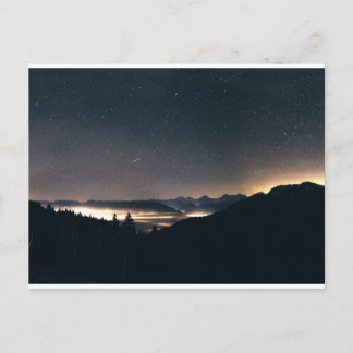 Postal Lago Thun, Suiza y Starry Sky