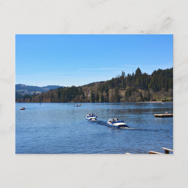 Postal Lago Titisee en la Selva Negra (Anverso)