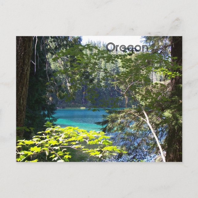 Postal Lago transparente (Anverso)