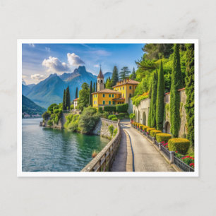 Postal Lago Villa Monastero Varenna como
