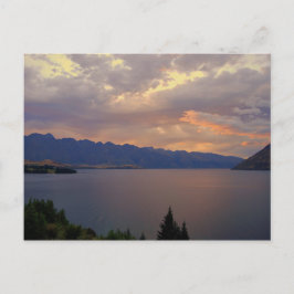 Postal Lago Wakatipu Sunset, Queenstown, Nueva Zelanda