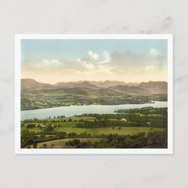 Postal Lago Windermere I, Lake District, Cumbria, Inglate (Anverso)