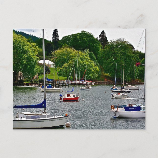 Postal Lago Windermere Inglaterra (Anverso)