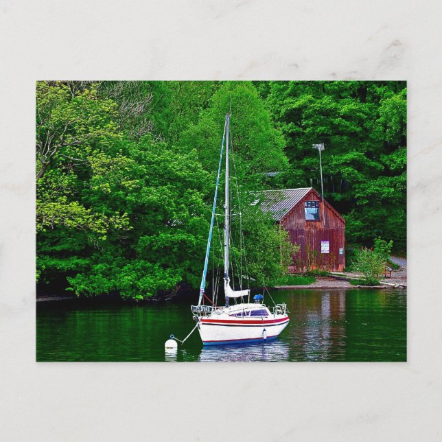 Postal Lago Windermere Inglaterra (Anverso)