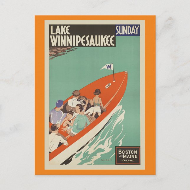Postal Lago Winnipesaukee New Hampshire (Anverso)