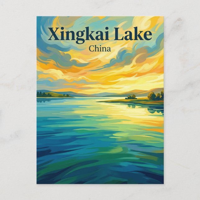 Postal Lago Xingkai China (Anverso)