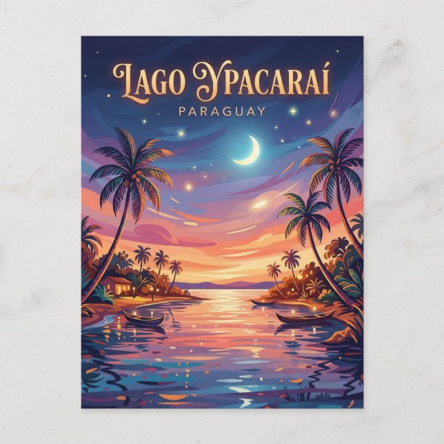 Postal Lago Ypacaraí Paraguay (Anverso)