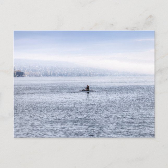 Postal Lago Zurich Single Scull (Anverso)