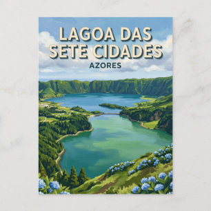 Postal Lagoa das Sete Cidades Portugal