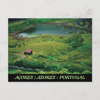 Postal Lagoa do Carvao - Azores