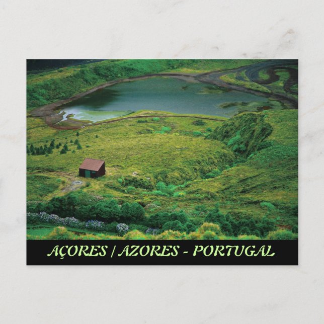 Postal Lagoa do Carvao - Azores (Anverso)