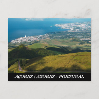 Postal Lagoa y Ponta Delgada