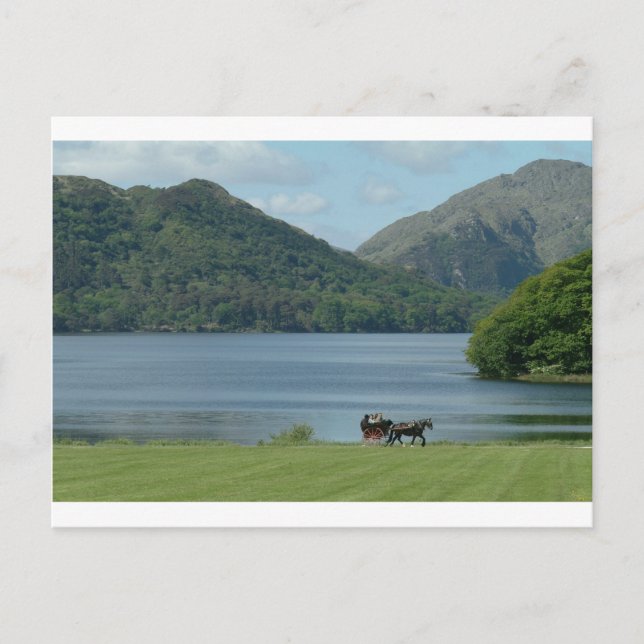 Postal Lagos de Killarney y Jarvey (Anverso)