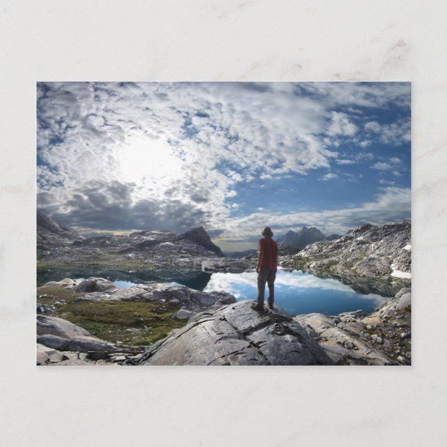 Postal Lagos de Nydiver - Selva Ansel Adams - Sierra (Anverso)