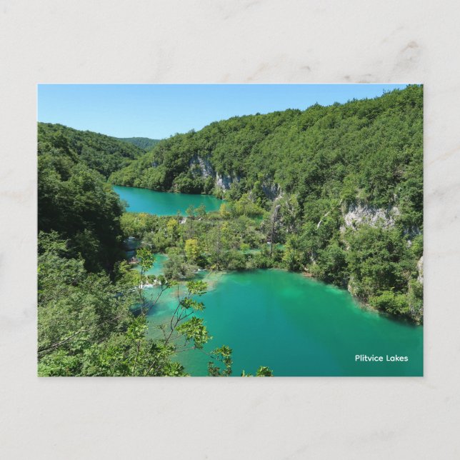 Postal Lagos de Plitvice Croacia (Anverso)