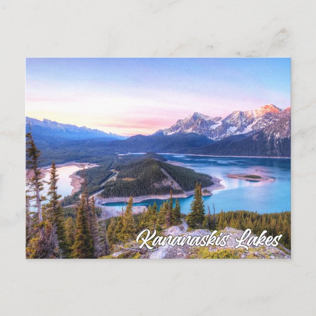 Postal Lagos Kananaskis, Alberta, Canadá (Anverso)