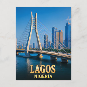 Postal ✈️ Lagos Nigeria Recuerdos de Viaje 🌍