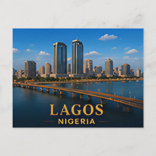 Postal ✈️ Lagos Nigeria Regalo de viaje 🌍