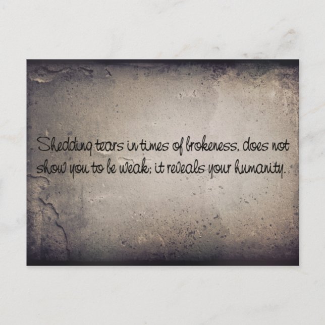 Postal Lágrimas (Anverso)