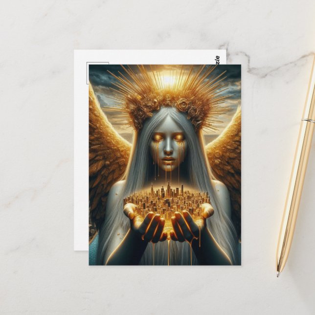 Postal Lágrimas por la ciudad de los ángeles (Anverso/Reverso In Situ)